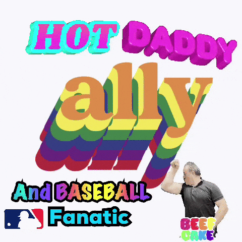 Hot Daddy Ally Baseball Fanatic Poster