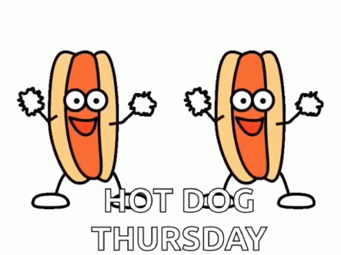 Hot Dog Face Cheering Hot Dog Thursday GIF
