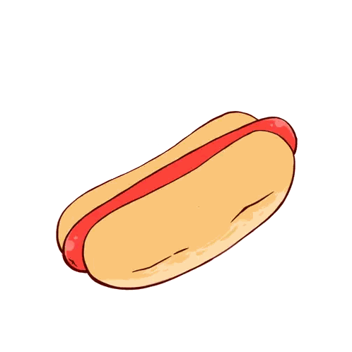 Hot Dog With Hearts