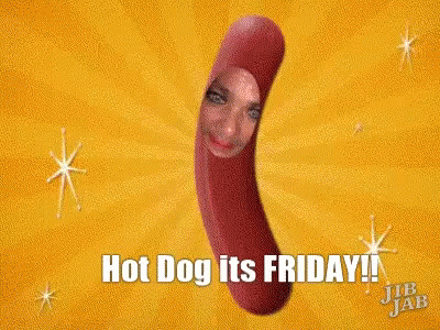 Hot Dog Woman Face Hot Dog Its Friday