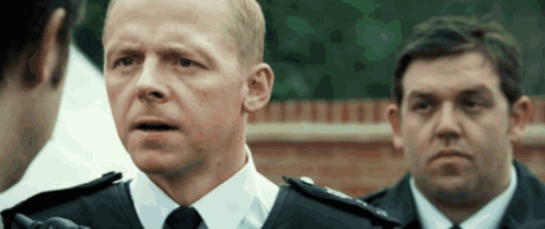 Hot Fuzz Funny Exit Scene GIF