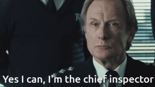 Hot Fuzz I'm The Chief Inspector GIF