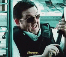 Hot Fuzz Shame GIF