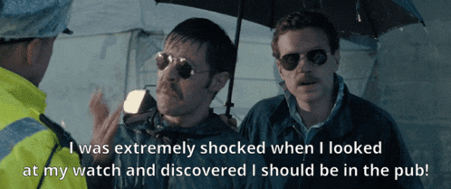 Hot Fuzz Should Be In The Pub Scene GIF