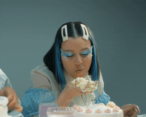 Hot Mess Eating Video GIF