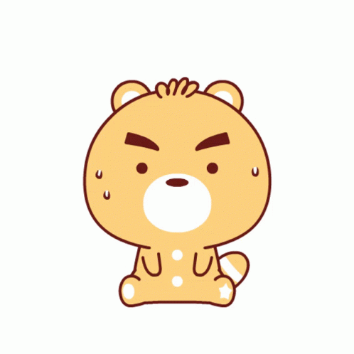 Hot Outside Cute Bear Melting GIF