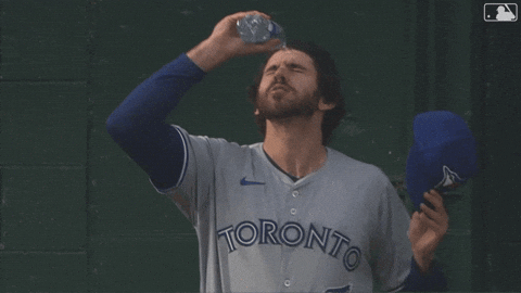 Hot Outside Jordan Romano Poured Water On Self GIF