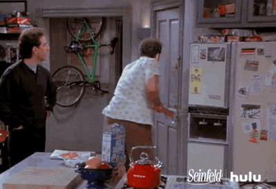 Hot Outside Kramer Walking Out Seinfeld GIF