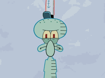 Hot Outside Squidward Exploding Brain GIF