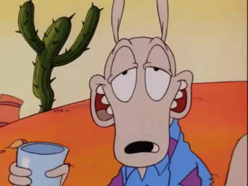 Hot Outside Tired Rocko Nicktoons GIF