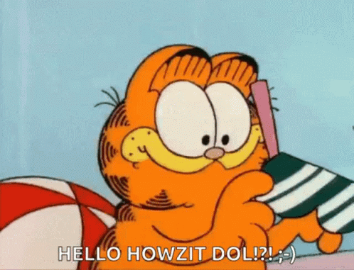 Hot Sun Garfield Wears Sunglasses GIF