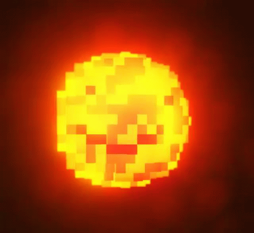 Hot Sun Pixelated GIF