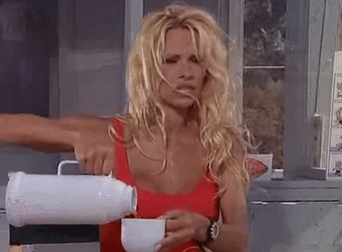 Hot Tea Pamela Anderson GIF