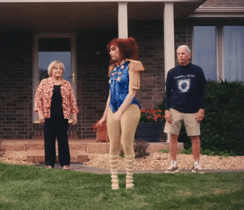 Hot To Go Chappell Roan Blue Suit GIF