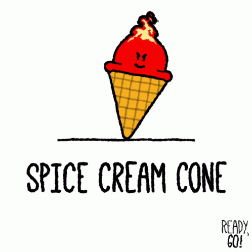 Hot To Go Spice Cream Cone GIF