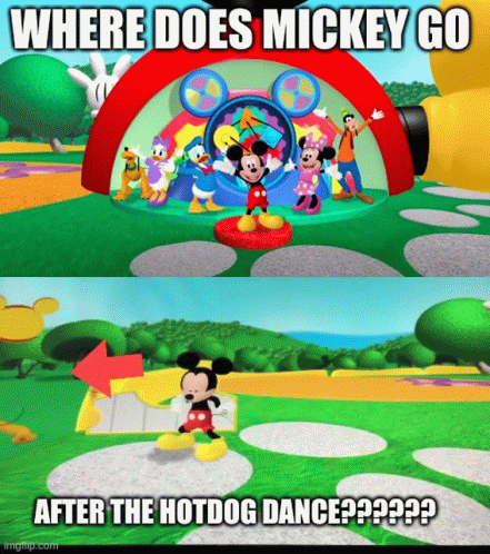 Hot To Go Where Does Mickey Go GIF