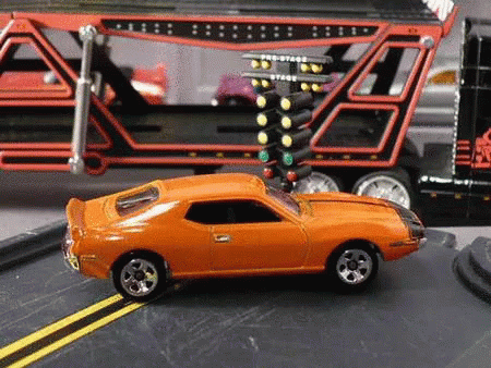 Hot Wheels Burn Out Amc Javelin Amx GIF