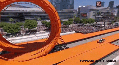 Hot Wheels Car On The Roller Coaster GIF