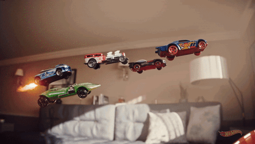 Hot Wheels Super Cars Flying GIF