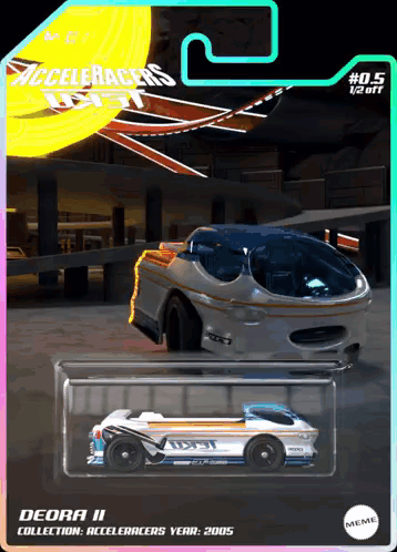 Hot Wheels White Car Deora Ii GIF