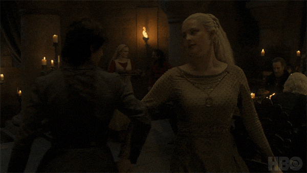 Hotd Jacaerys Velaryon And Helaena Targaryen Dancing GIF
