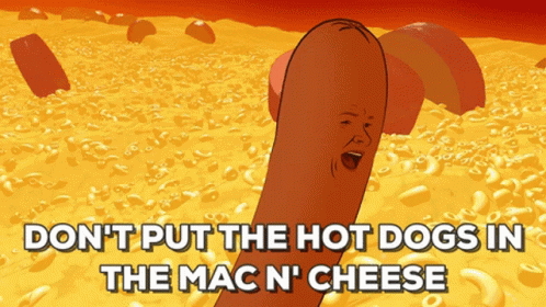 Hotdog And Mac N Cheese GIF