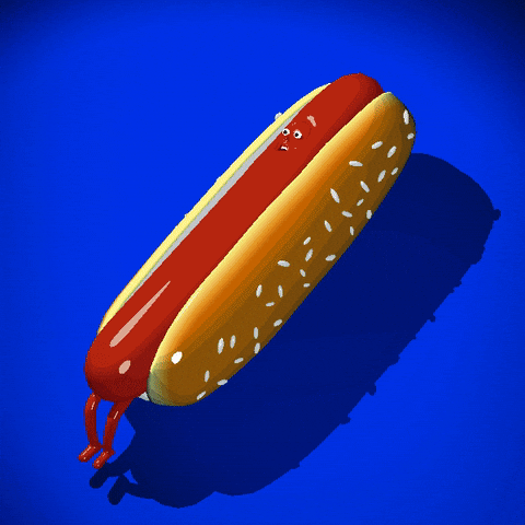 Hotdog Fingers Stuck In Bun GIF
