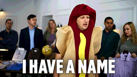 Hotdog Mascot I Have A Name GIF