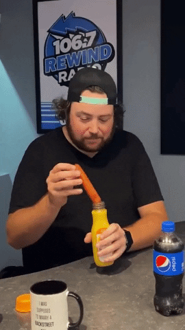 Hotdog Straw Wiener Wednesday Eating GIF