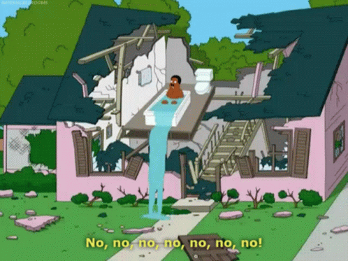 House Being Demolished No No No