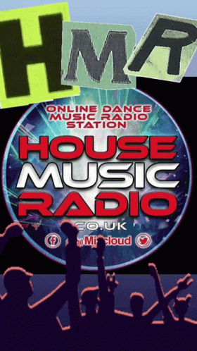 House Music Radio Poster With Crowd