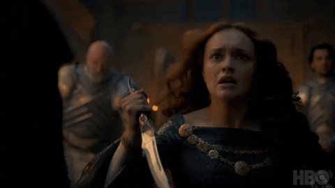 House Of The Dragon Alicent Hightower Running GIF