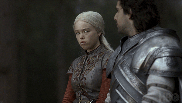 House Of The Dragon Rhaenyra And Criston Laughing GIF