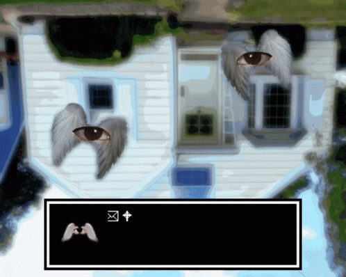 House with Angel Eyes and Cross