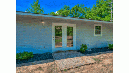 House With Patio And French Door GIF