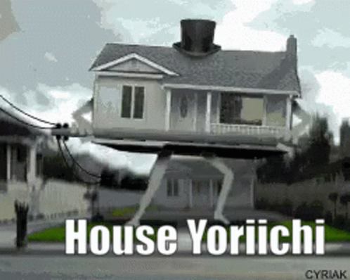 House With Top Hat Saying House Yoriichi