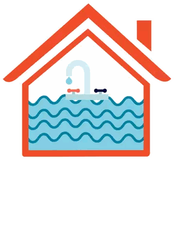 House with Waves Wasserschäden Wir Helfen Weiter
