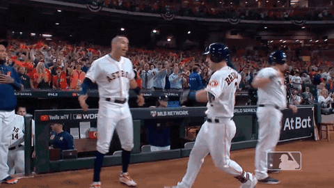 Houston Astros Big High Five Celebration GIF