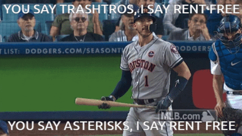 Houston Baseball Player Holding Bat