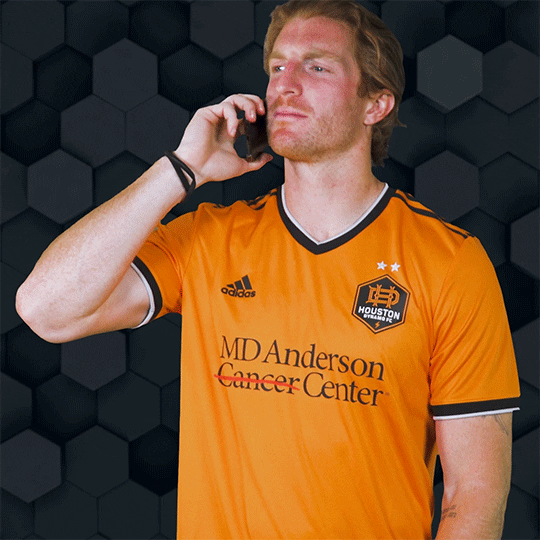 Houston Dynamo Fc Soccer Player Hang Up Phone GIF