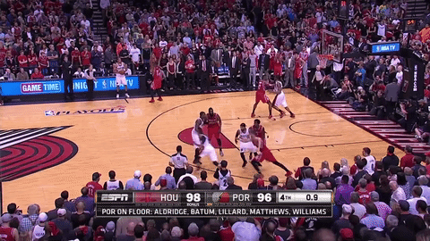Houston Rockets Vs Portland Trail Blazers Espn GIF