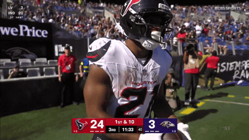 Houston Texans Vs Baltimore Ravens On CBS Sports GIF