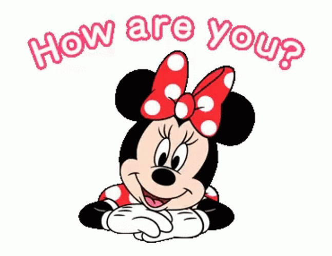 How Are You Doing Minnie Mouse GIF