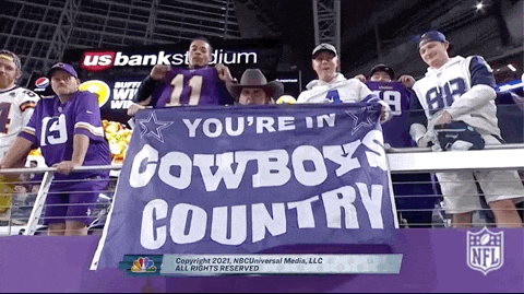 How Bout Them Cowboys Country Banner GIF