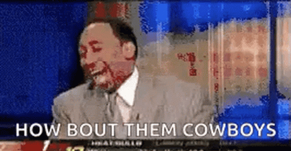 How Bout Them Cowboys Laughing Stephen Smith GIF