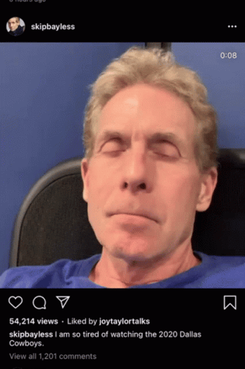 How Bout Them Cowboys Skip Bayless GIF