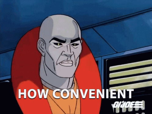 How Convenient Destro GIF