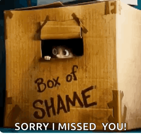 How Could You Box Of Shame Miss GIF
