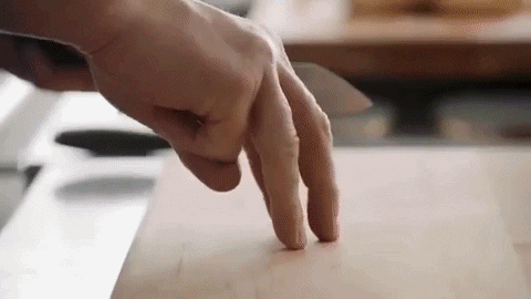 How Left Handed Slice Cucumber GIF