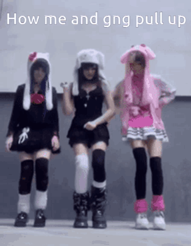 How Me And GNG Pull Up Three Girls GIF